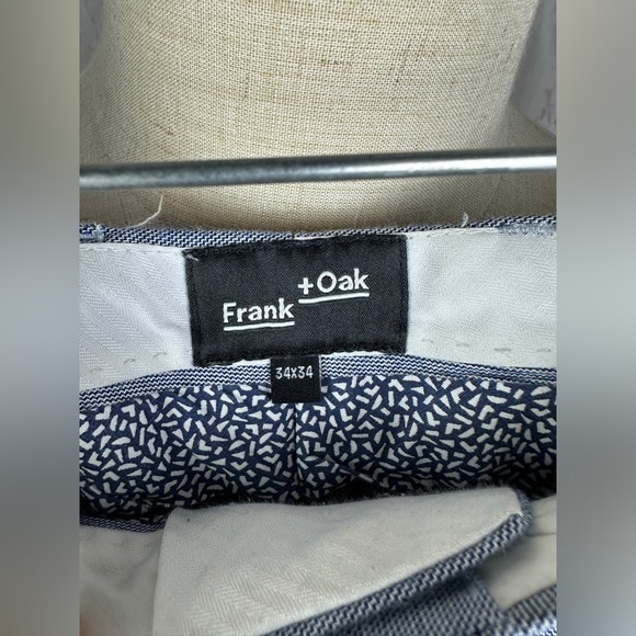 Frank & Oak Men’s Suit, Blue Blazer 42 + Pants 34x34 - Picture 8 of 10